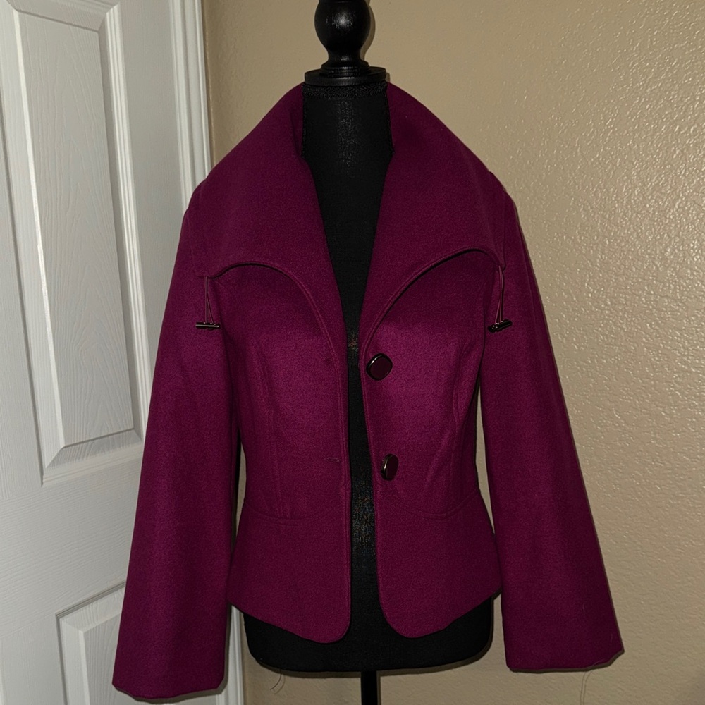 Tribal Women's Magenta Blazer - Picture 2 of 7